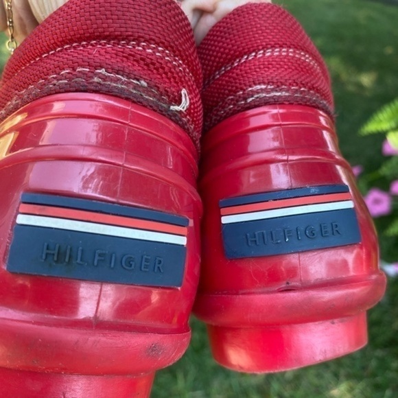 Tommy Hilfiger Red Cute Short Wellies - Picture 5 of 14